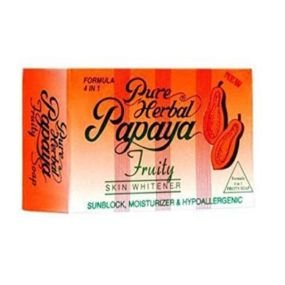 Pure Herbal Papaya Fruity Soap 4 In 1 Skin Whitening Soap 1Pc (135 g)