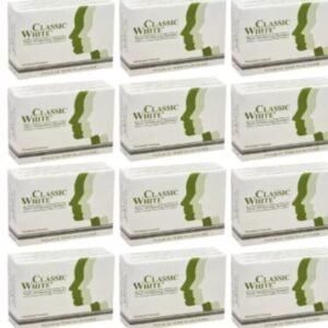 Classic White Twin Whitening Soap (85g, Pack of 12)